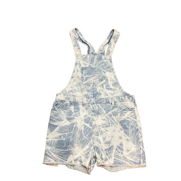 The Children’s Place Denim Short bib Overalls 14 shortall - Picture 4 of 11